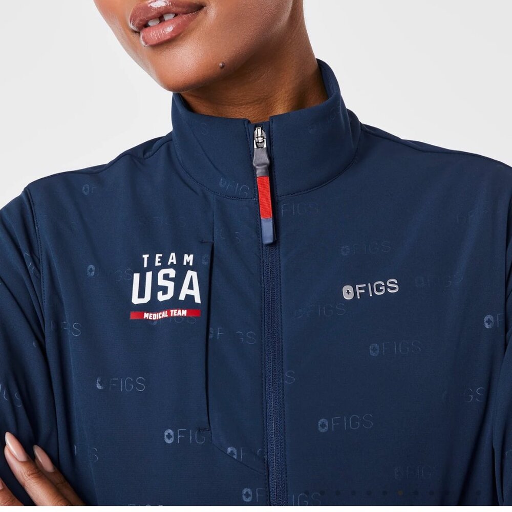 Women's Team USA Blue FIGS x Team USA  Jacket S